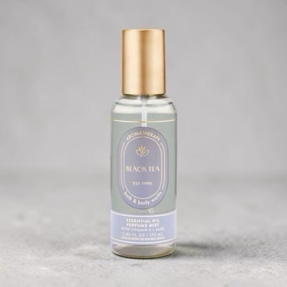 NEW Bath & Body Works Black Tea Essential Oil Perfume Mist, 5.85 oz